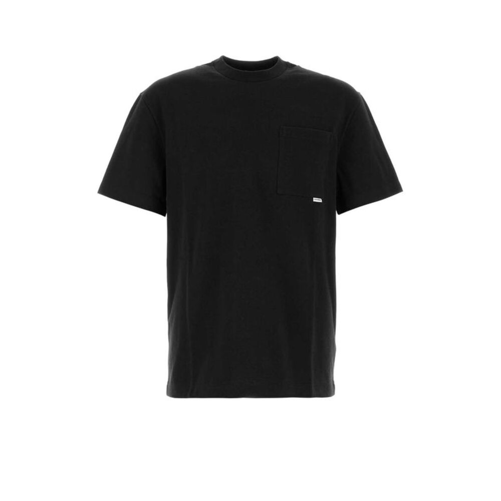 Jil Sander Men Black Cotton T-Shirt